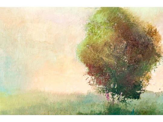 J.L. Waldron Signed, Acrylic On Canvas, Landscape At Dusk