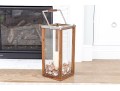 Decorative Wood, Glass, And Shell Lantern
