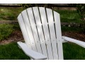 Classic Pair Of Seaside Casuals Adirondack Chairs With Accent Side Table