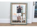 Whimsical Carved And Paint Finished Framed Mirror