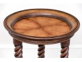 Fabulous Barley Twist Carved End Table