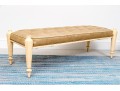 Chic Neoclassical Button Tufted Bench