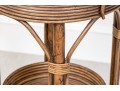 Bamboo And Rattan Two-Tier End Table