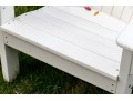 Classic Pair Of Seaside Casuals Adirondack Chairs With Accent Side Table