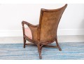 Bamboo And Rattan Custom Upholstered Armchair