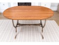 Chic Neoclassical Wood And Iron Table