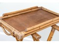 Bamboo And Rattan Collapsible Tray Top Table