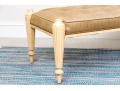 Chic Neoclassical Button Tufted Bench