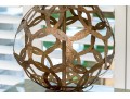 Pair Of Ornamental Burnt Gold Finished Openwork Table Lamps