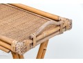 Bamboo And Rattan Collapsible Tray Top Table