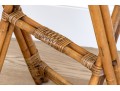 Bamboo And Rattan Collapsible Tray Top Table