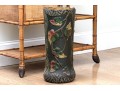Vintage Faux Bois Ceramic Umbrella Stand