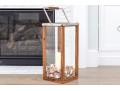 Decorative Wood, Glass, And Shell Lantern