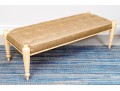 Chic Neoclassical Button Tufted Bench