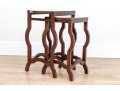 Mahogany Finished Set Of Two Nesting Tables