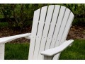 Classic Pair Of Seaside Casuals Adirondack Chairs With Accent Side Table