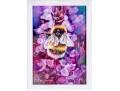 Inga Kranakina Signed Acrylic On Canvas, Bee With Flowers, 2019