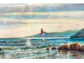 Oil On Canvas, Coastal Scene With Light House