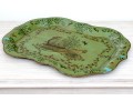 Semi-Antique Shaped Tole Serving Tray