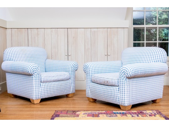 Pair Of Beverly Upholstered Club Chairs