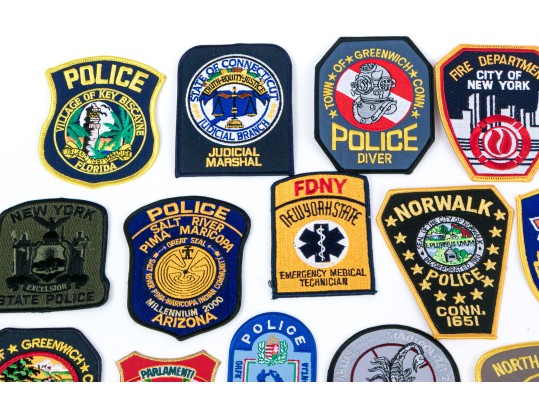 Extensive Collection Of American Police Patches