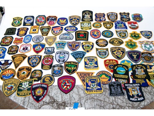 Extensive Collection Of American Police Patches
