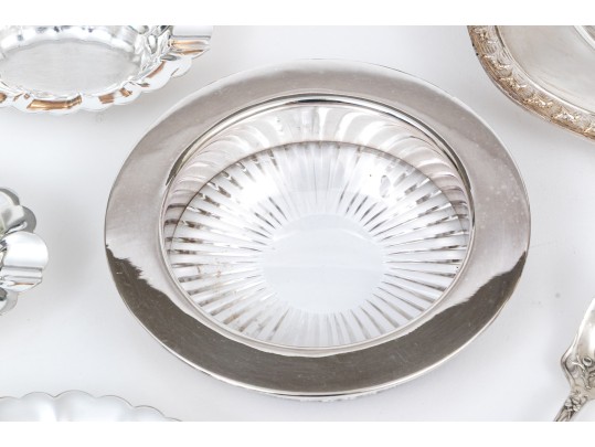 Twenty Pieces Silver Plate And Brass