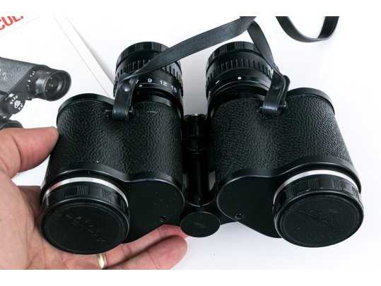 Asahi Pentax Zoom 15 X Binoculars With Case