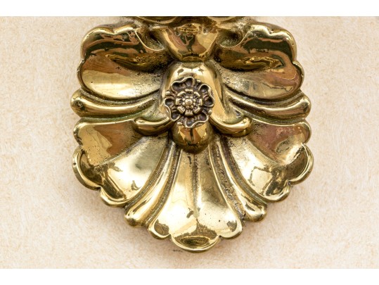 Pair Of Brass Wall Sconces