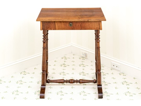 Biedermeier Walnut Workstand, Ca. 1840-60