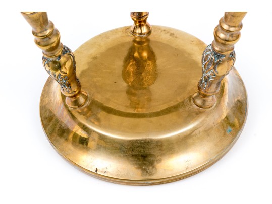 Brass Tripod Footstool
