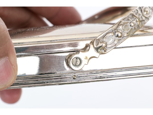 Antique Etched Silver Plated Paper Weight