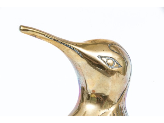 Vintage Brass Penguin Figure