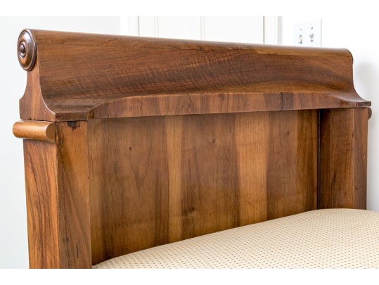Antique Biedermeier Walnut Daybed, Ca. 1830-50