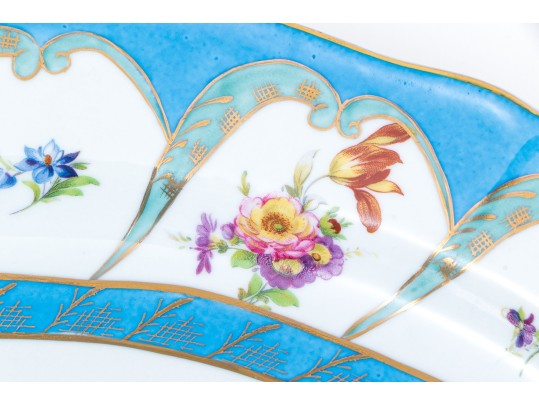 Royal Europe Twin Handled Enameeled Porcelain Serving Platter
