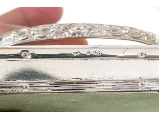 Antique Etched Silver Plated Paper Weight