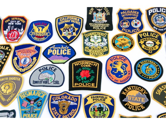 Extensive Collection Of American Police Patches