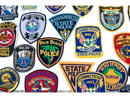 Extensive Collection Of American Police Patches