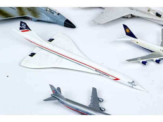 Eleven Die Cast Airplanes And A Space Shuddle