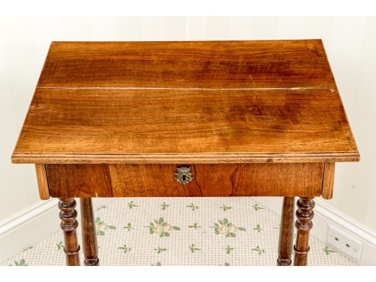 Biedermeier Walnut Workstand, Ca. 1840-60