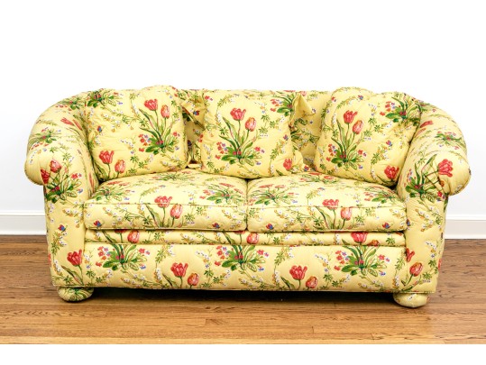 Beverly Interiors Stewart Collection Quilted Upholstered Loveseat Sofa