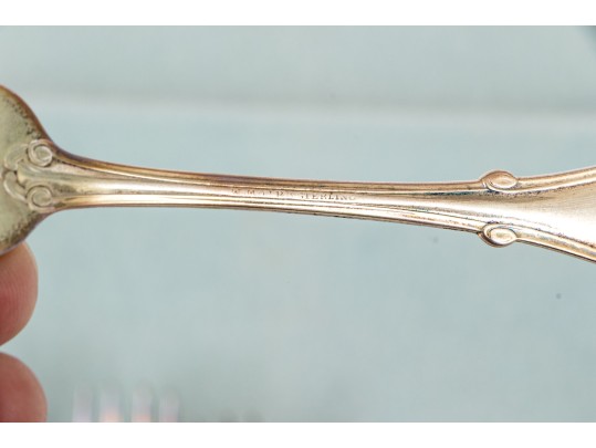 Set Of Six Antique Sterling Silver Forks, 8.05 Ozt.