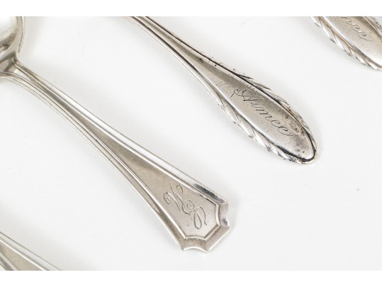 Sterling Silver Baby Utensils With Rattle, 3.07 Ozt.