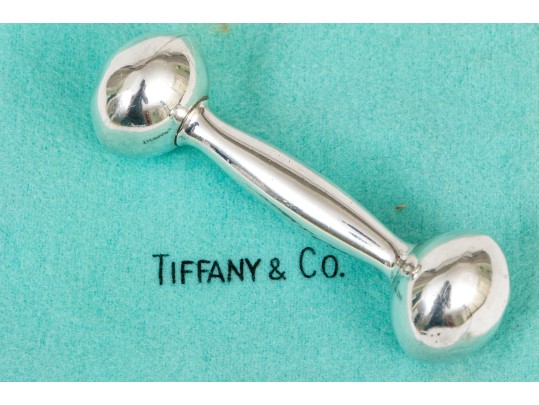 Tiffany & Co. Sterling Silver Baby Rattle, 0.99 Ozt