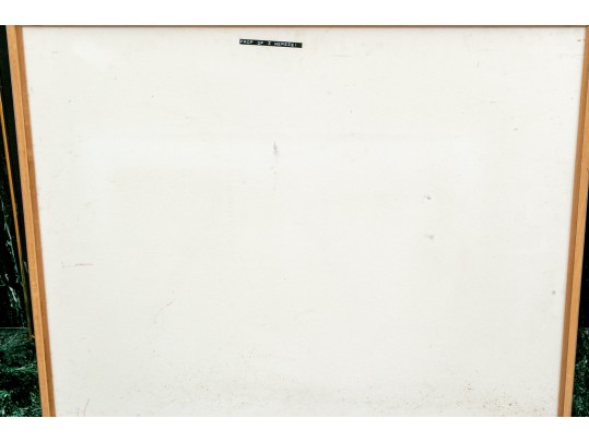Large Signed Painting On Canvas, Industrial Complex, 1976