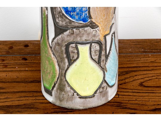 Vintage Swiss Meister Studio Pottery Table Lamp