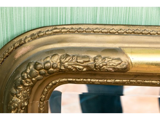 Handsome Louis Philippe Style Gilt Mirror