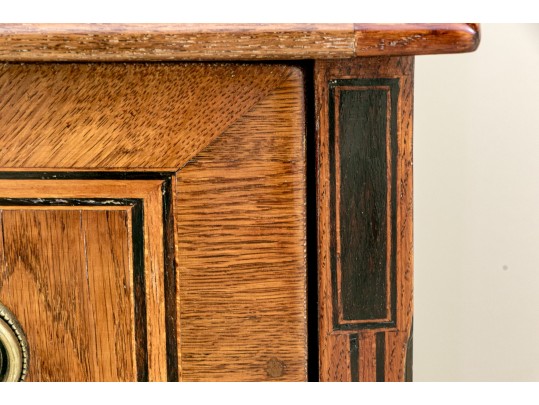 19th Century Transitional Full Size Three Drawer Commode #2