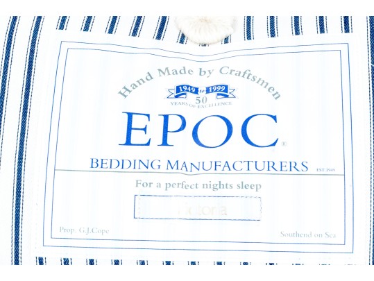 Twin Size Toile Upholstered Bed With EPOC 