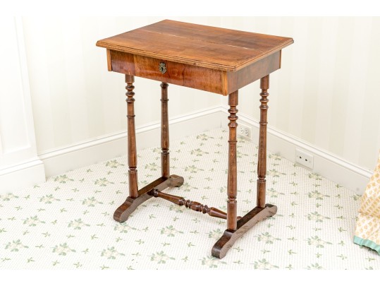 Biedermeier Walnut Workstand, Ca. 1840-60